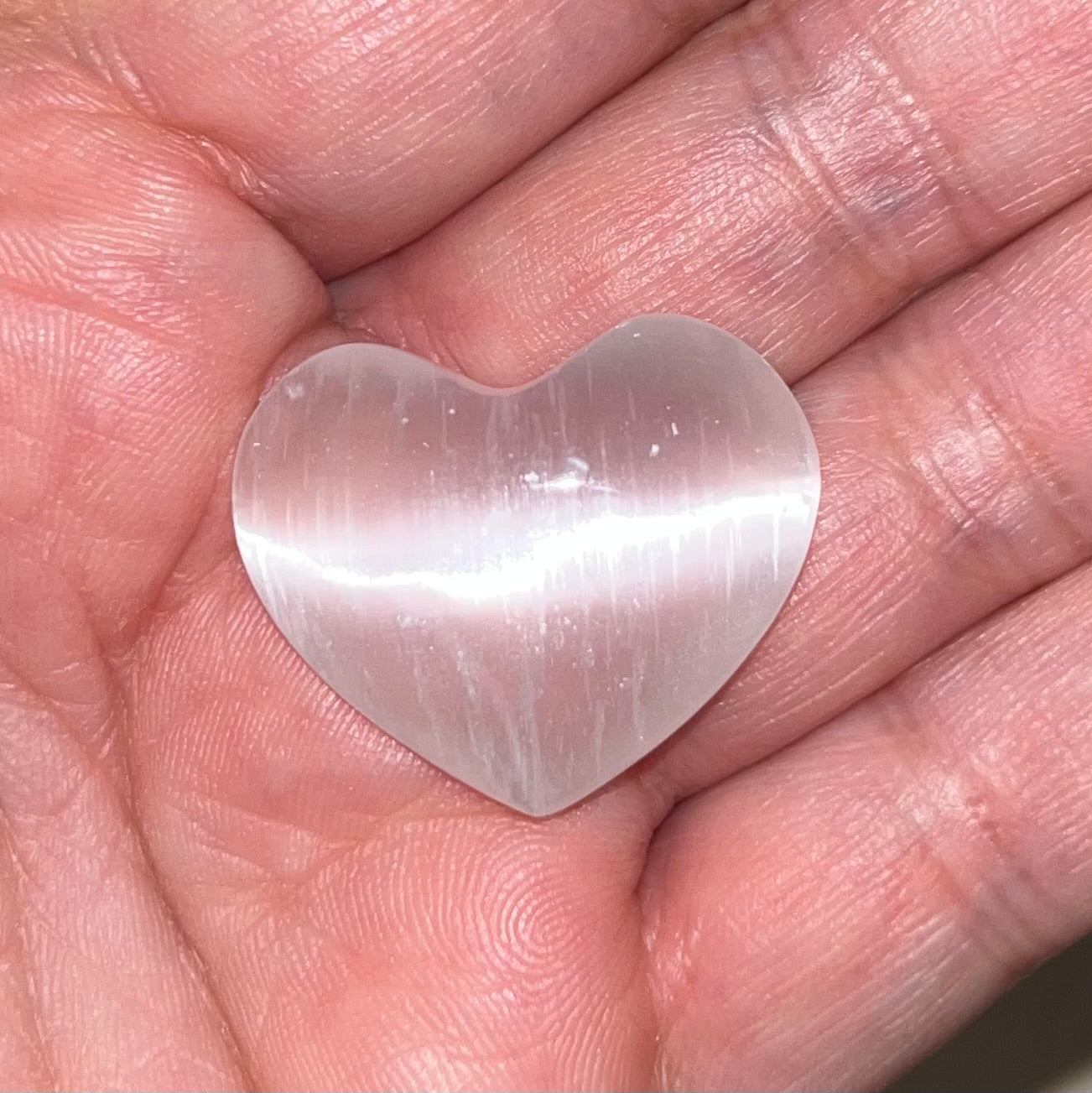 Mini Gemstone Hearts Selenite 2.5cm Crystals