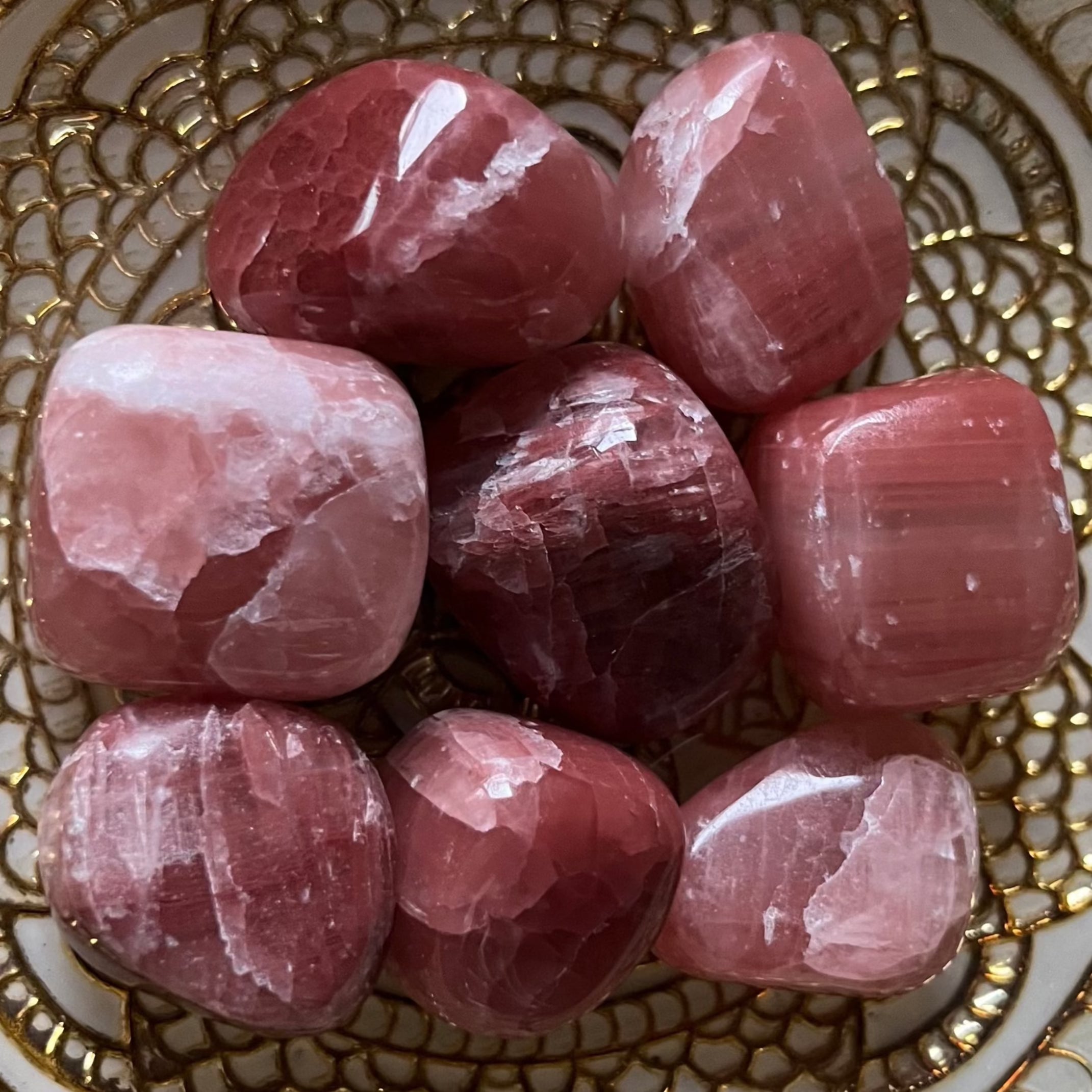 Rose Calcite Tumblestones- Compassion & Empathy Crystals