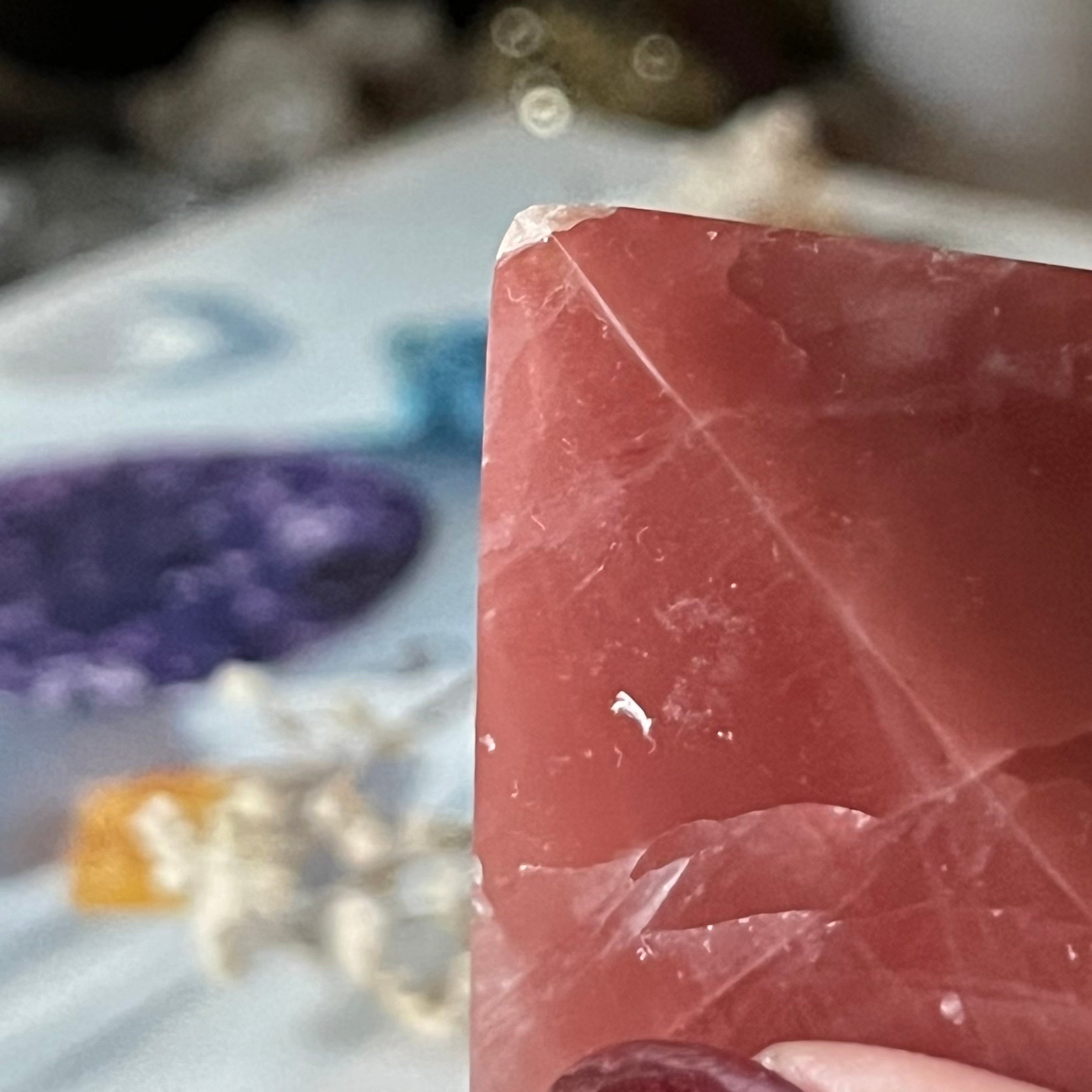 Rose Calcite Pyramid - Compassion & Empathy Crystals