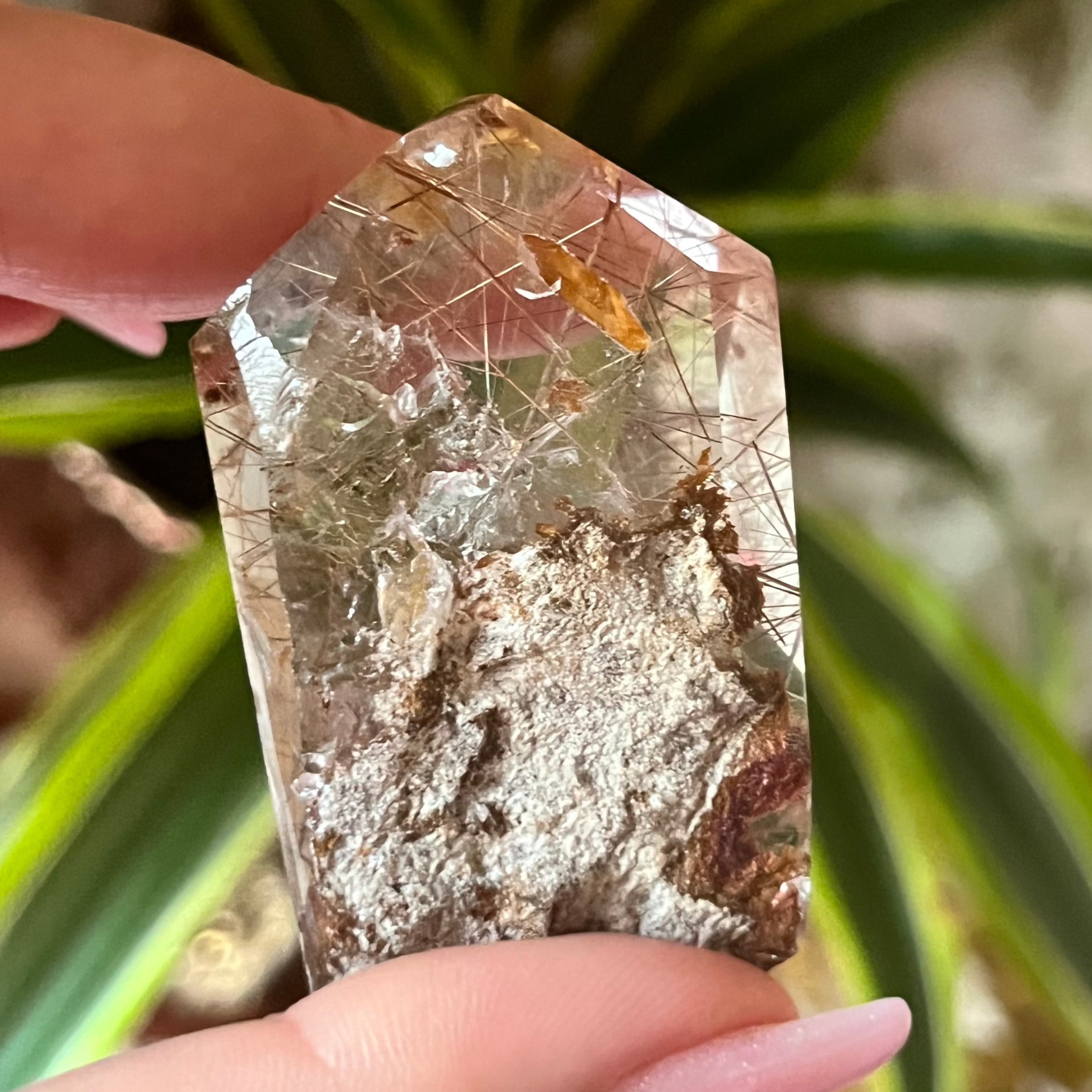 Rutilated Quartz Top Polished Point Crystals