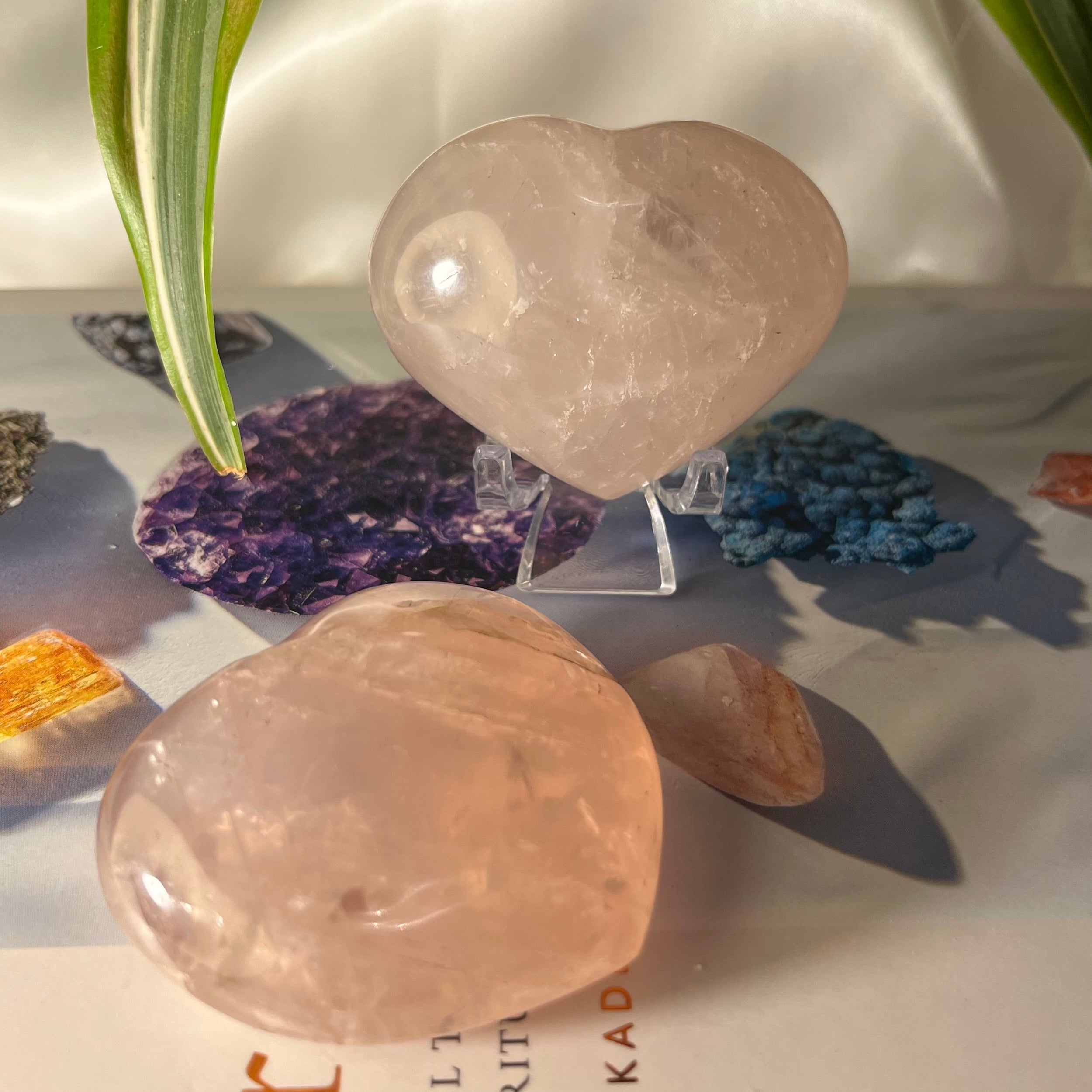 Rose Quartz Heart - Unconditional Love 4-5.5cm Crystals