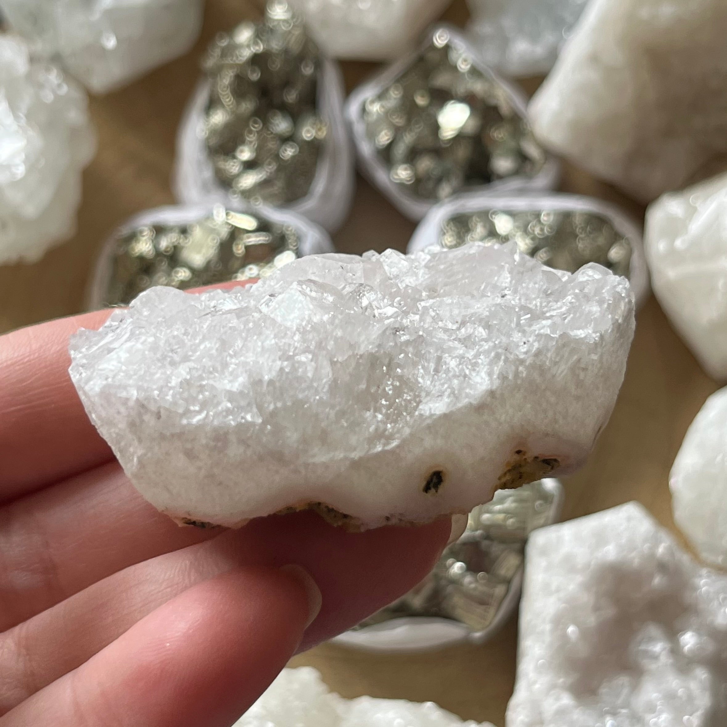 apophyllite cluster for meditation and anxiety