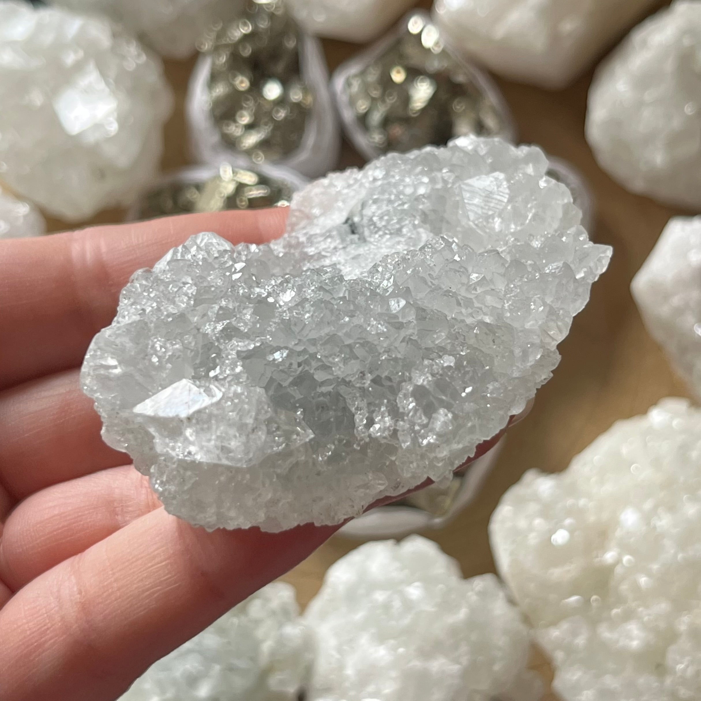 apophyllite cluster for meditation and anxiety