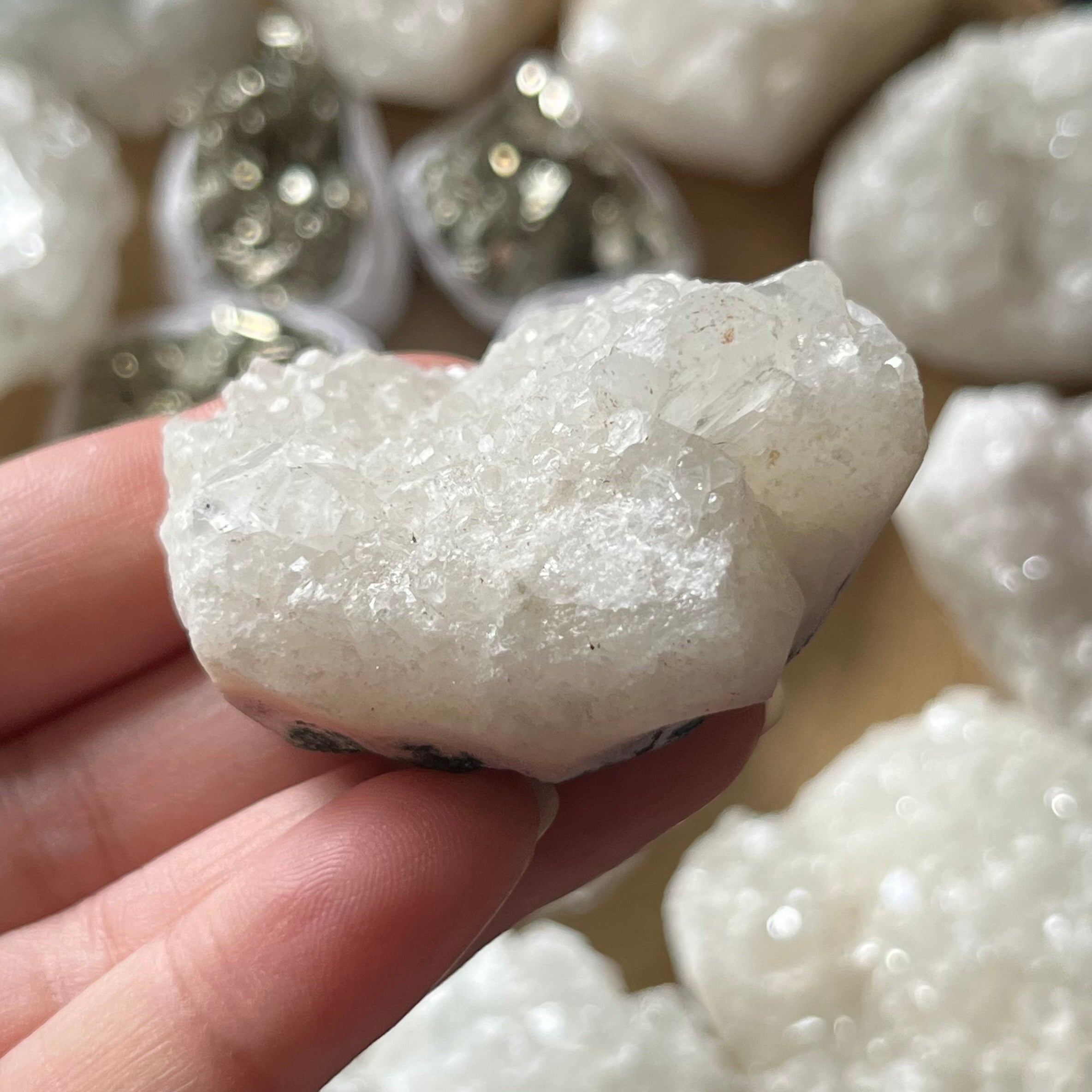 apophyllite cluster for meditation and anxiety