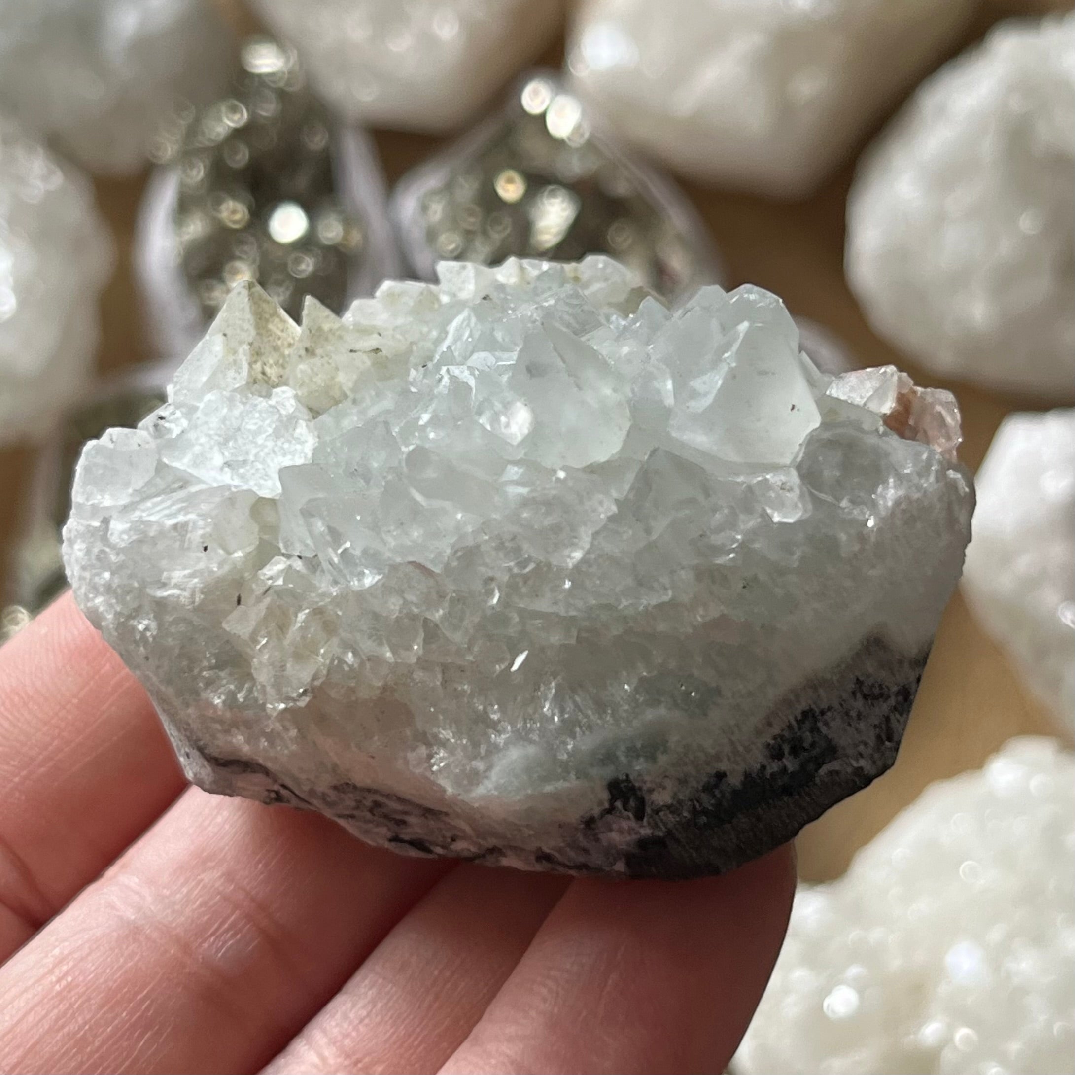 apophyllite cluster for meditation and anxiety