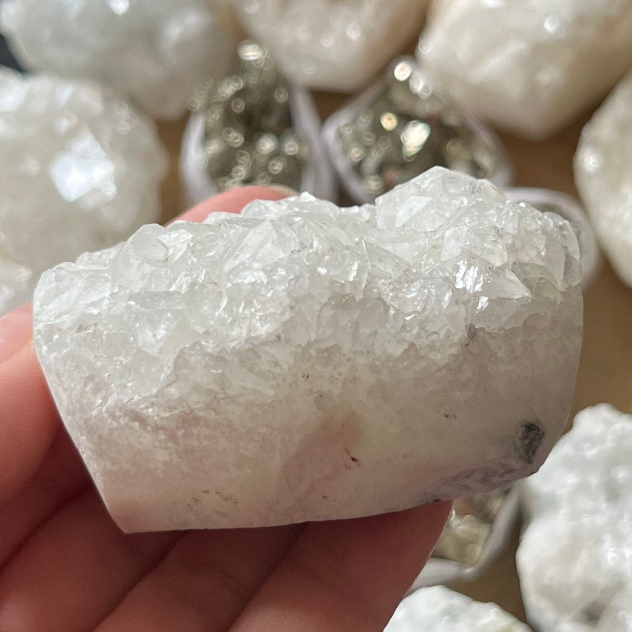 apophyllite cluster for meditation and anxiety