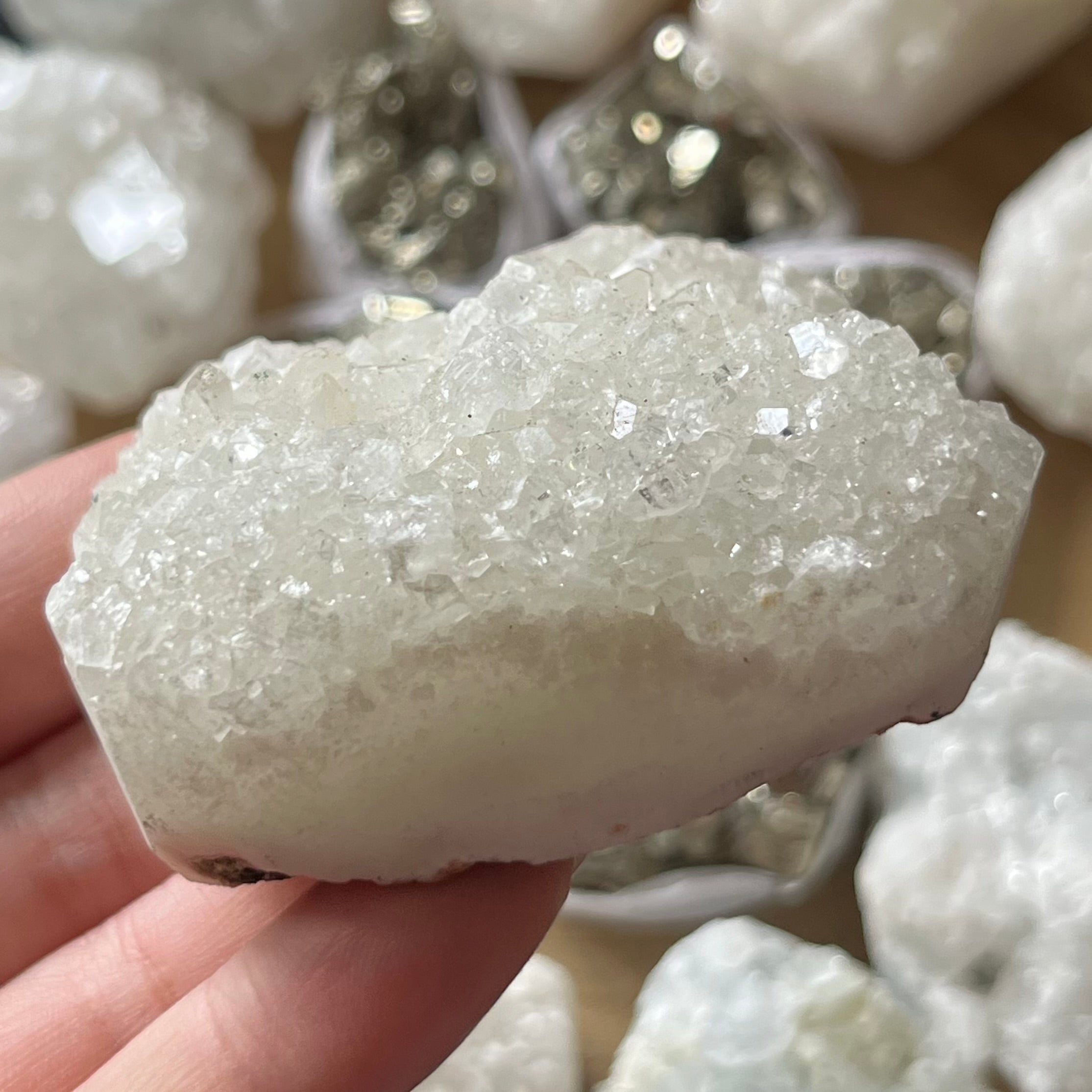 apophyllite cluster for meditation and anxiety