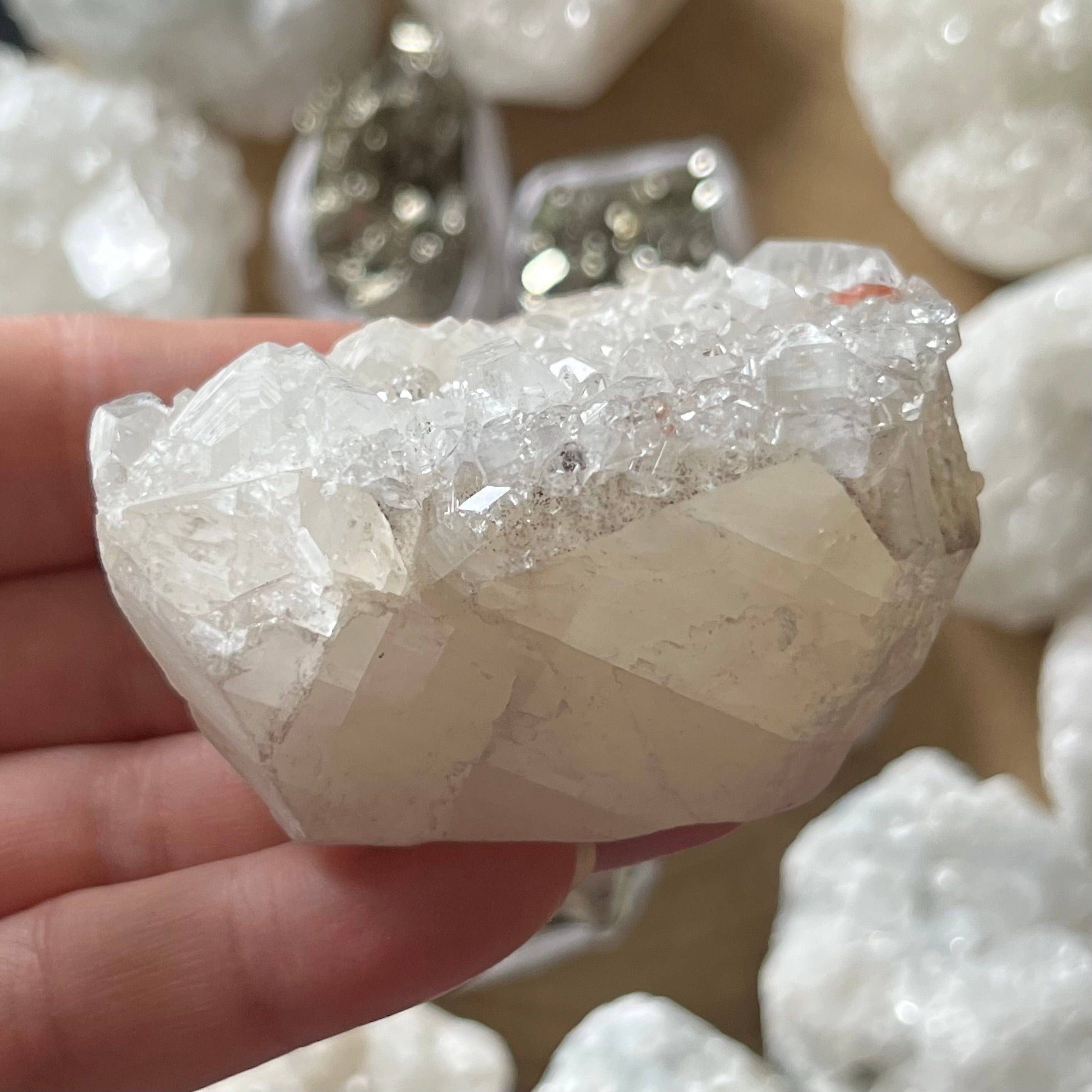 apophyllite cluster for meditation and anxiety