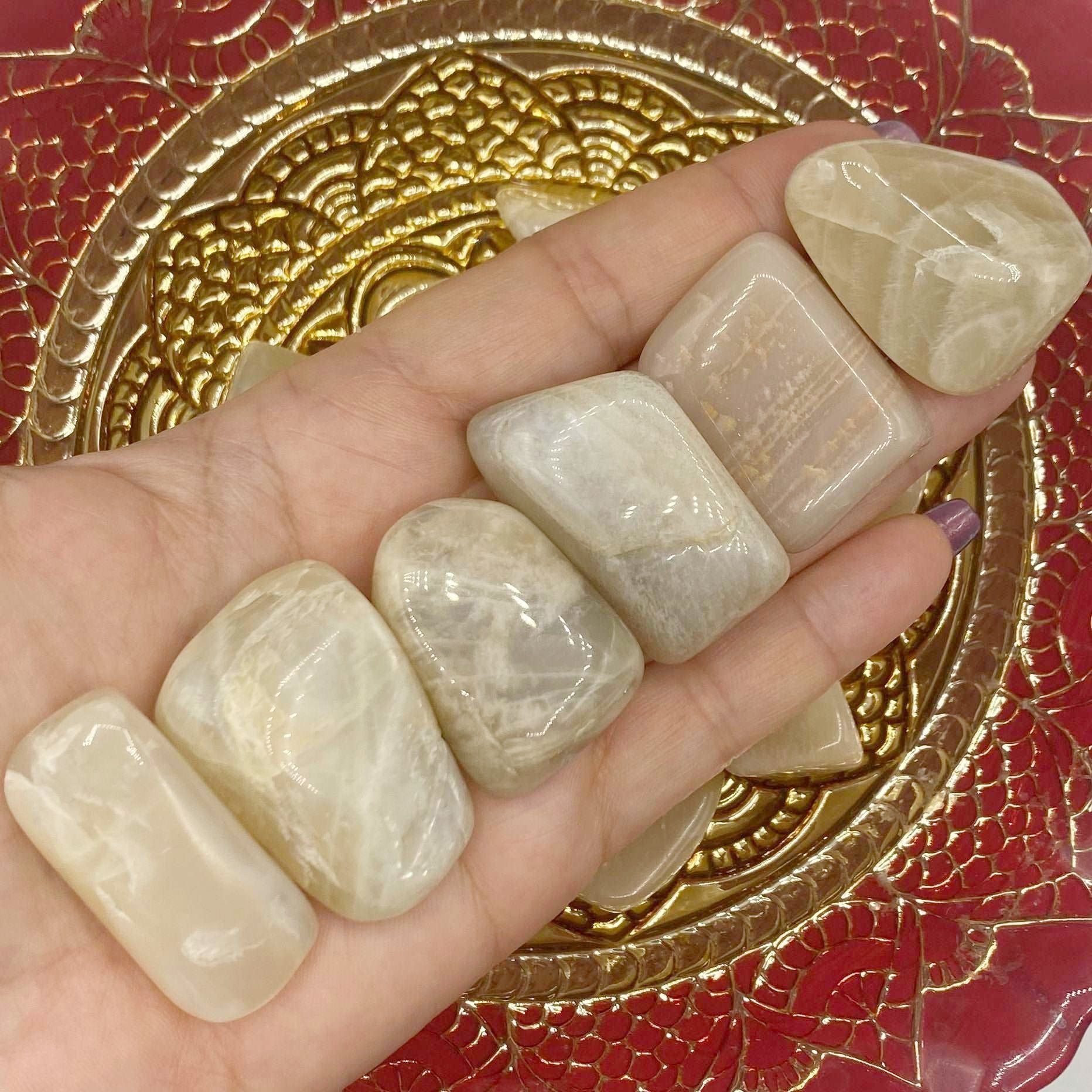Moonstone Tumblestones - Intuition & Clairvoyance Crystals