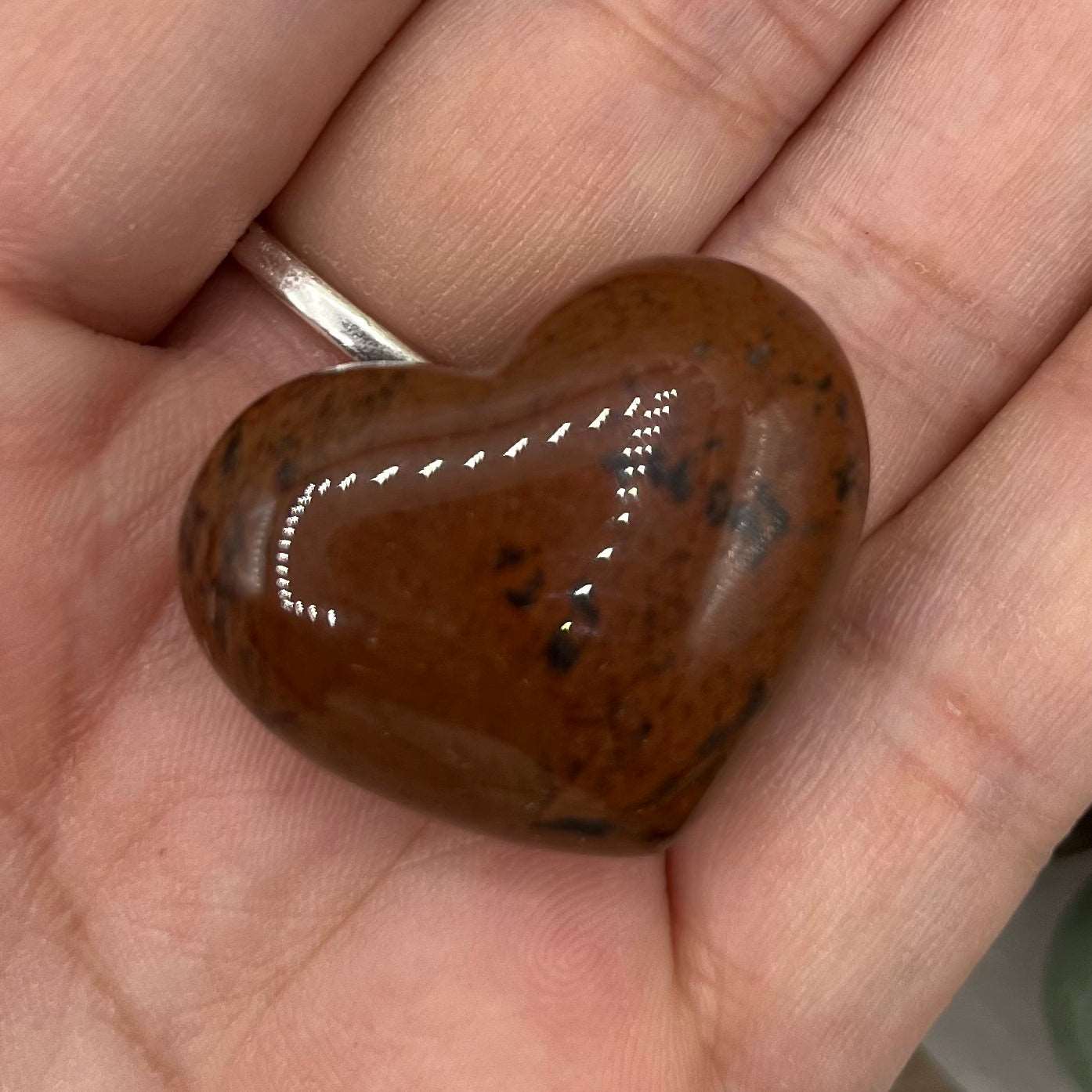 Mini Gemstone Hearts Mahogany Obsidian Approx. 2.4cm Crystals