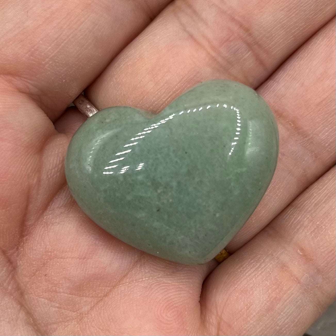Mini Gemstone Hearts Green Aventurine Approx. 2.4cm Crystals