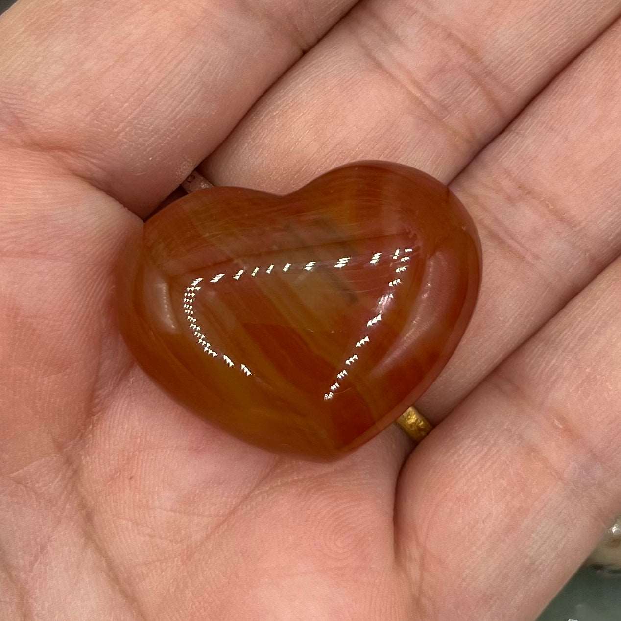 Mini Gemstone Hearts Carnelian Approx. 2.4cm Crystals