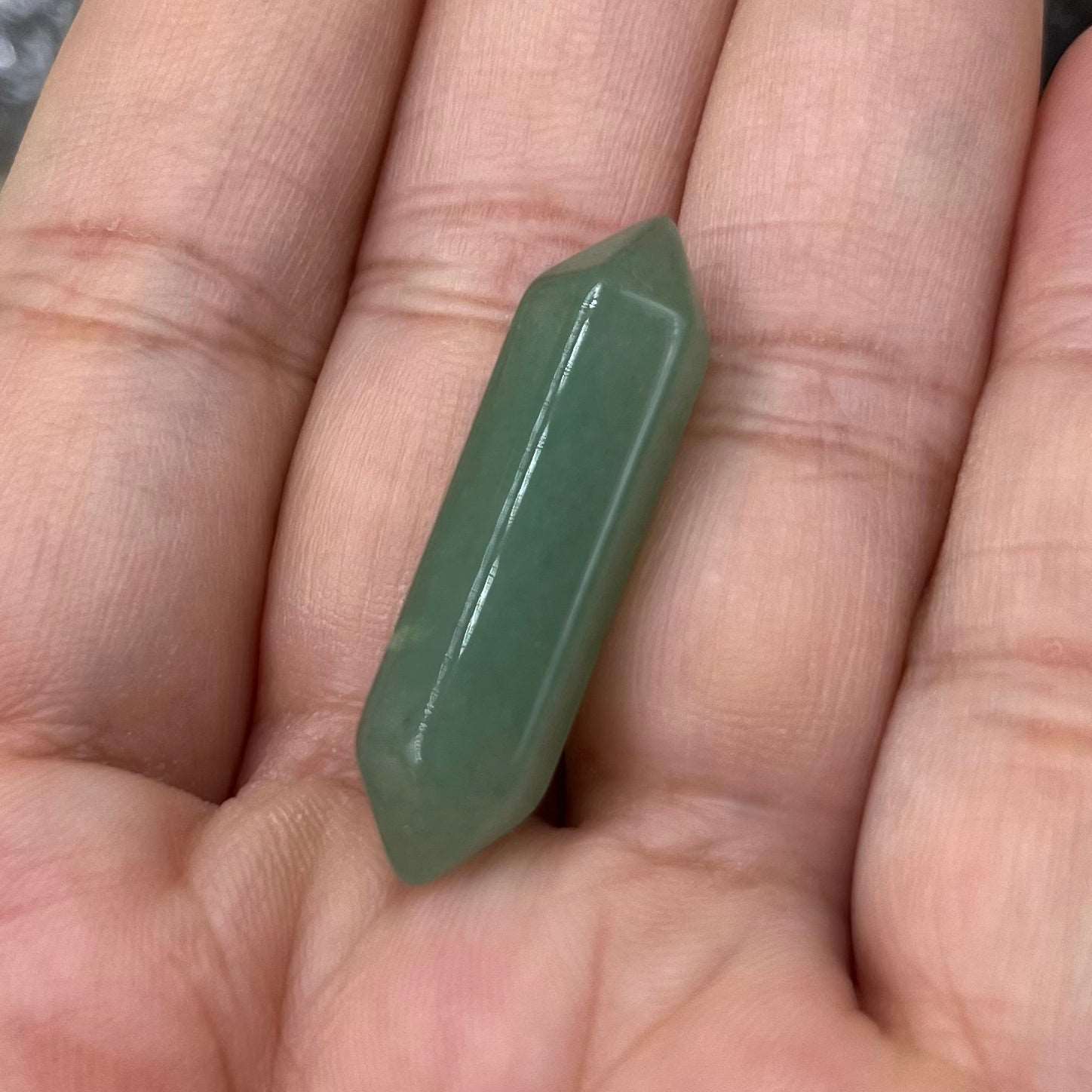Mini Double Terminated Points 3.1cm Green Aventurine Crystals