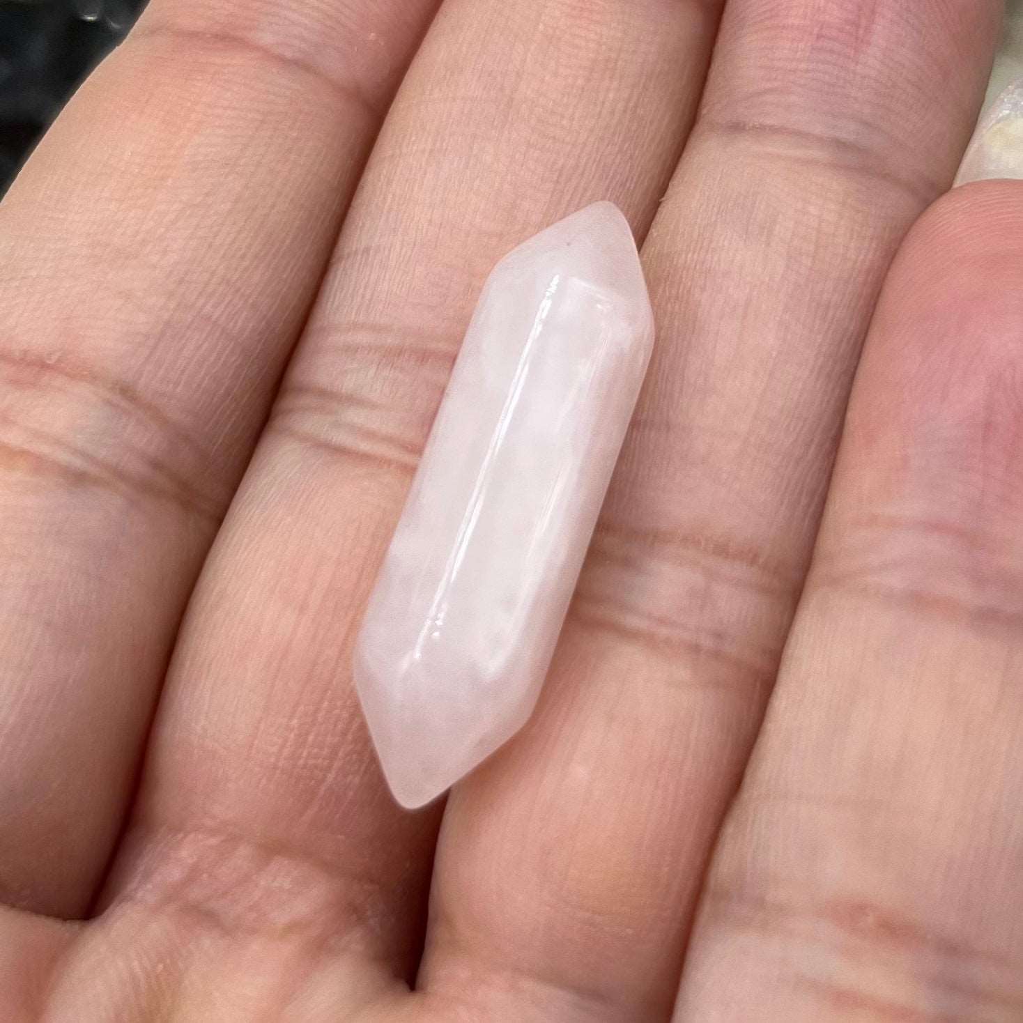 Mini Double Terminated Points 3.1cm Rose Quartz Crystals