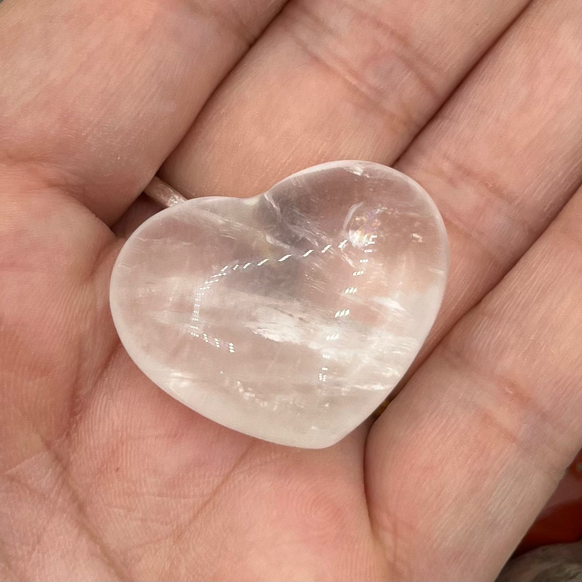 Mini Gemstone Hearts Clear Quartz Approx. 2.4cm Crystals