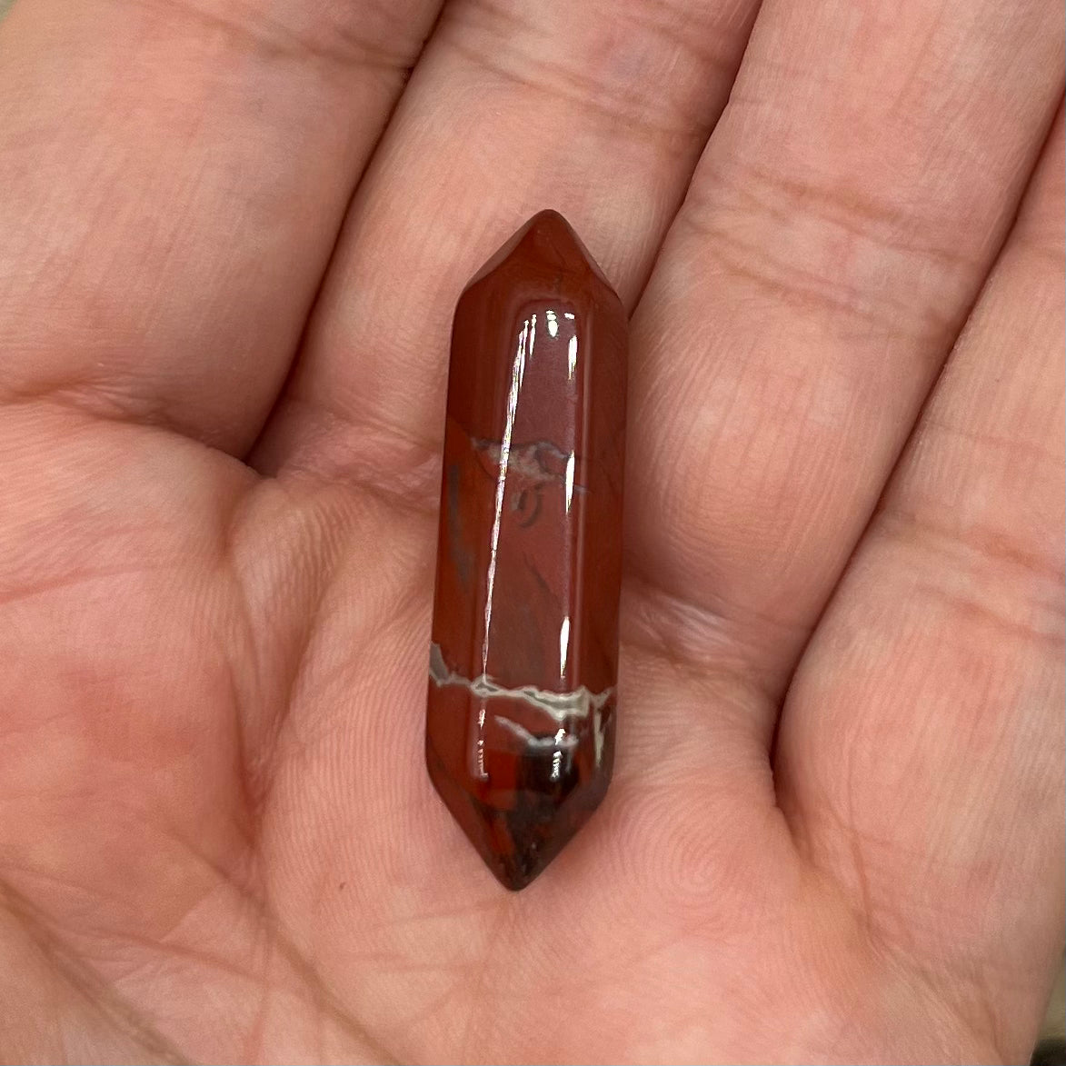 Mini Double Terminated Points 3.1cm Red Jasper Crystals