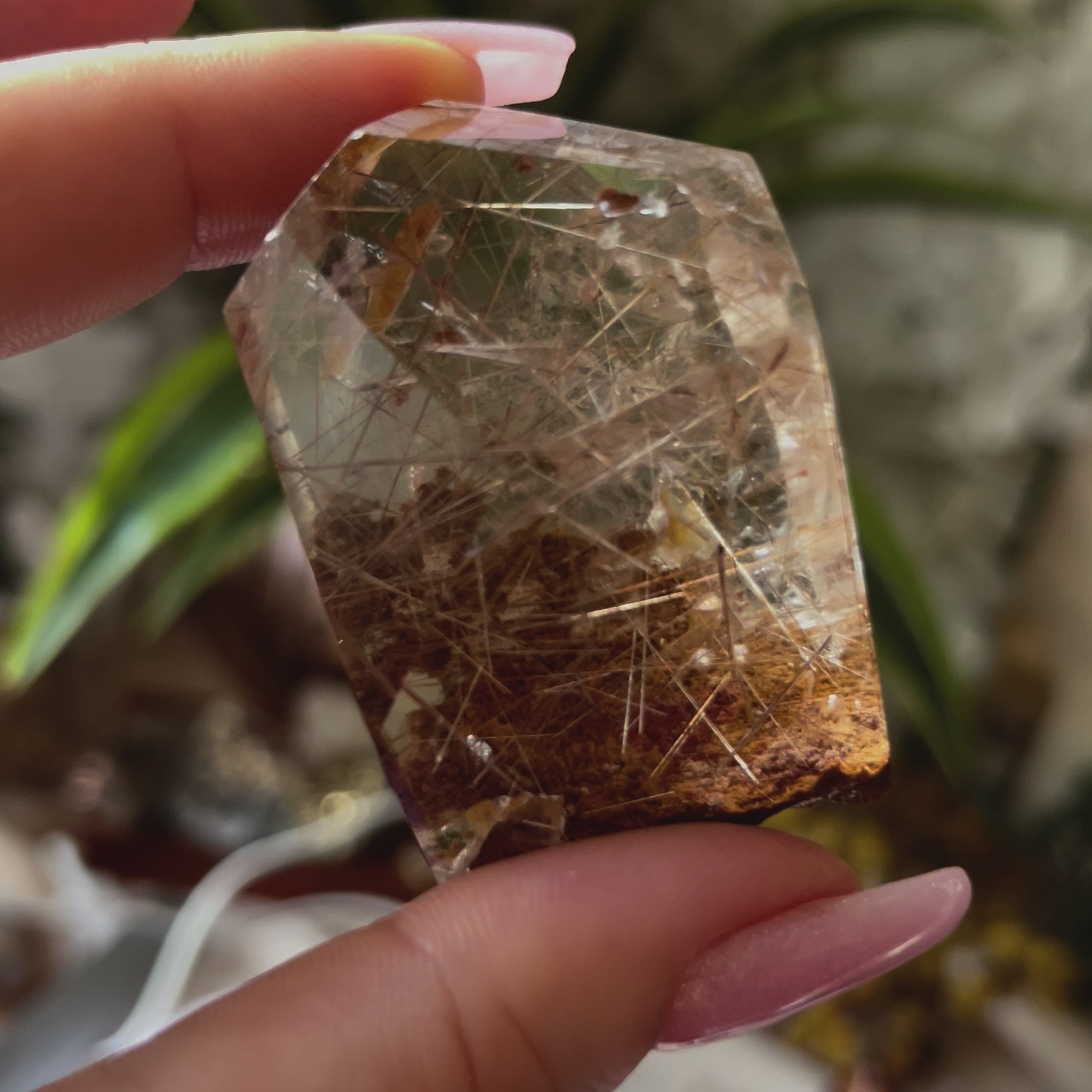 Rutilated Quartz Top Polished Point