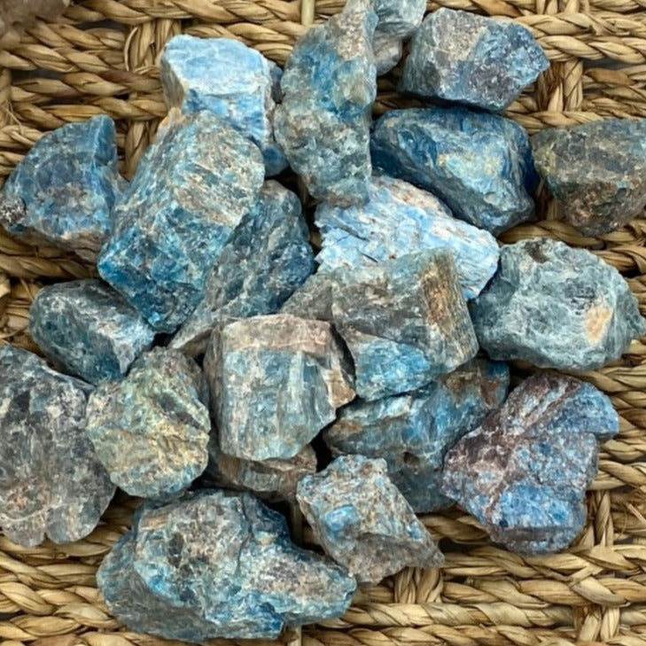 Rough Blue Apatite Chunk - Intuition & Enlightenment Crystals