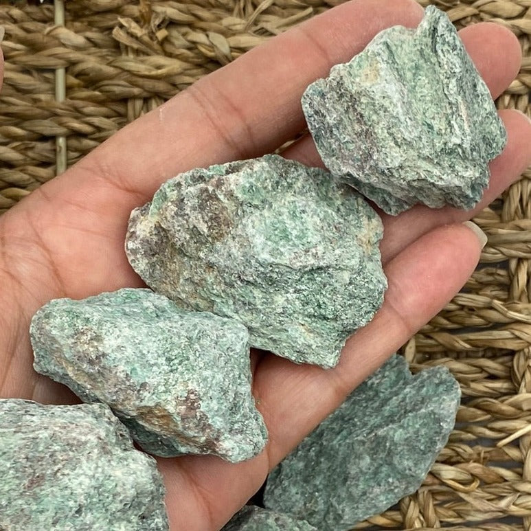 Rough Green Fuchsite Chunk 30g -40g Crystals
