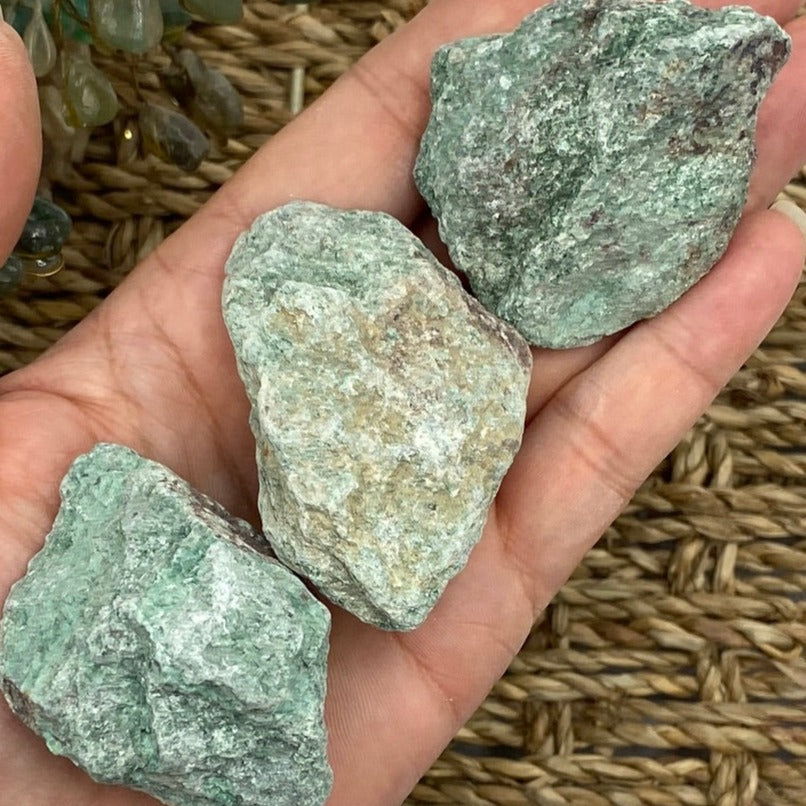 Rough Green Fuchsite Chunk 40g - 60g Crystals