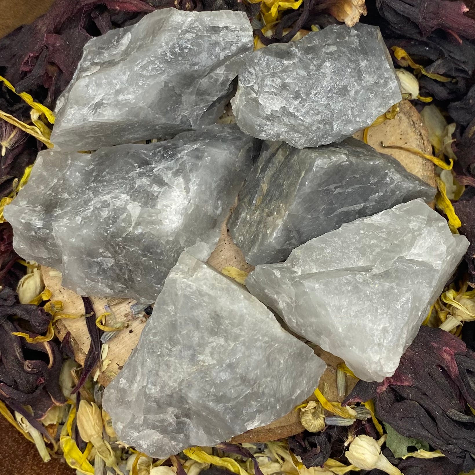 Rough Grey Moonstone Chunk - Intuition & Clairvoyance Crystals