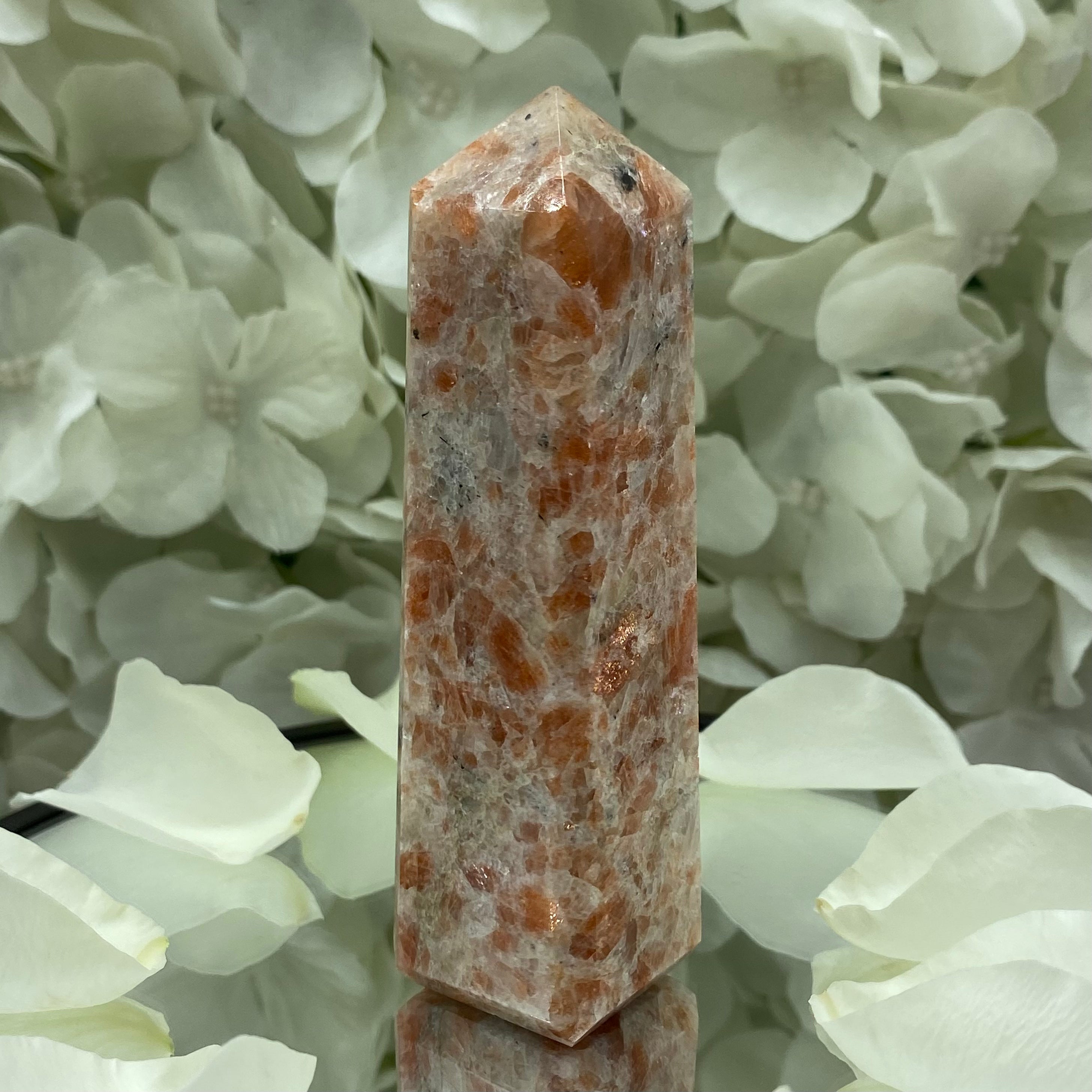 Sunstone Obelisk - Personal Magnetism & Success Crystals