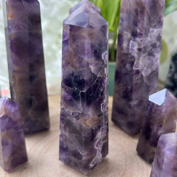 Amethyst Obelisk - Spiritual Wisdom & Comfort Crystals