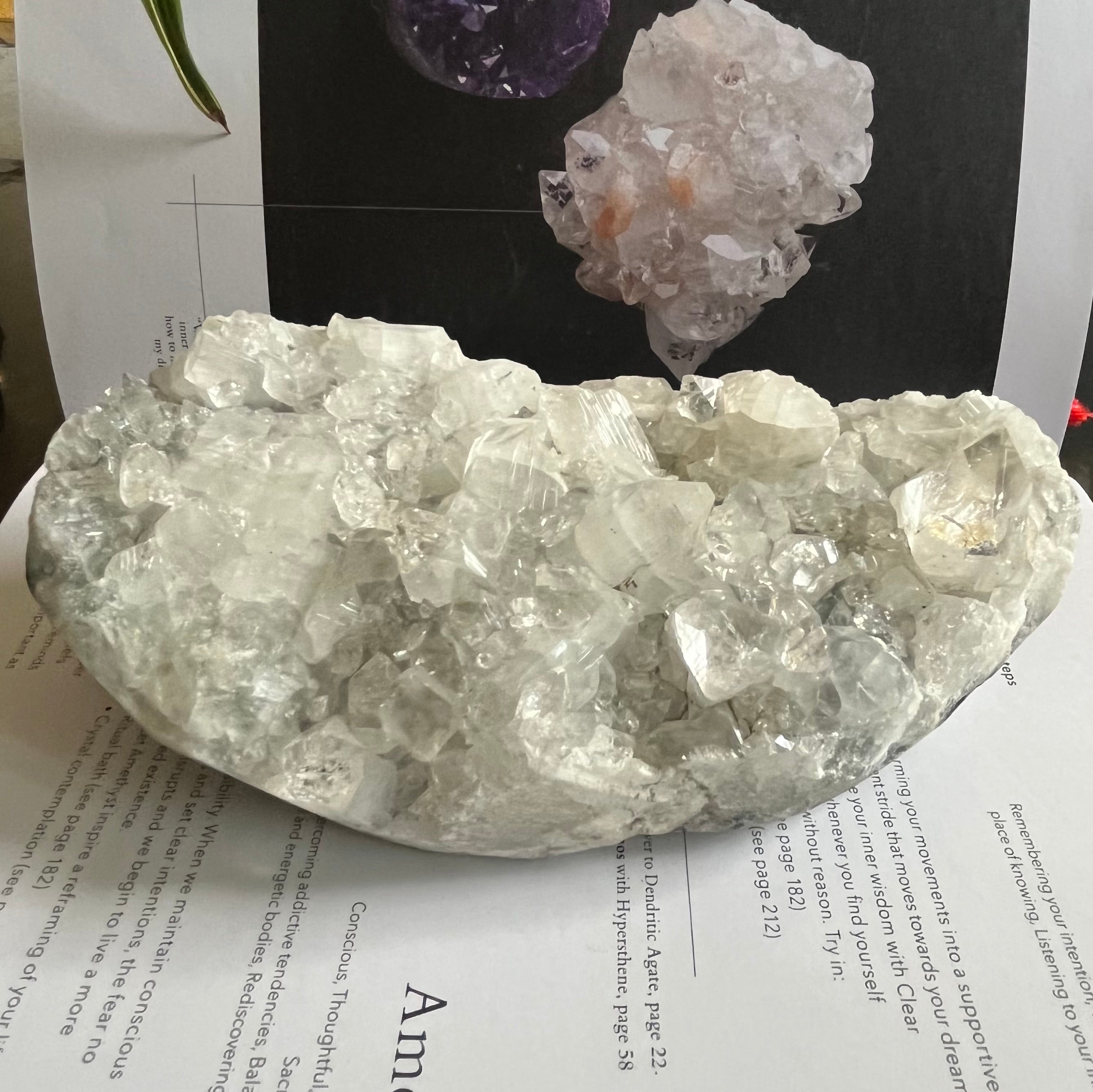 apophyllite cluster for meditation and anxiety