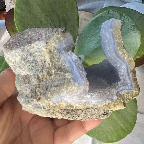 Blue Lace Agate Druse Crystals