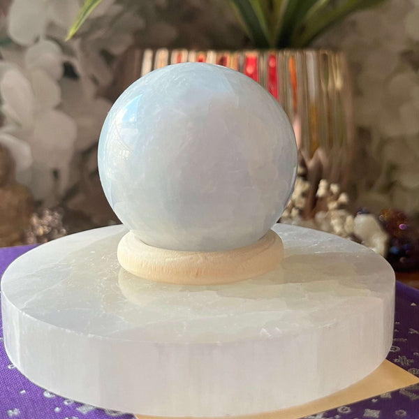 Blue Calcite Sphere Crystals