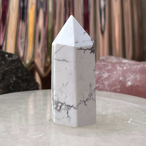 Howlite Point - Peace & Harmony Crystals