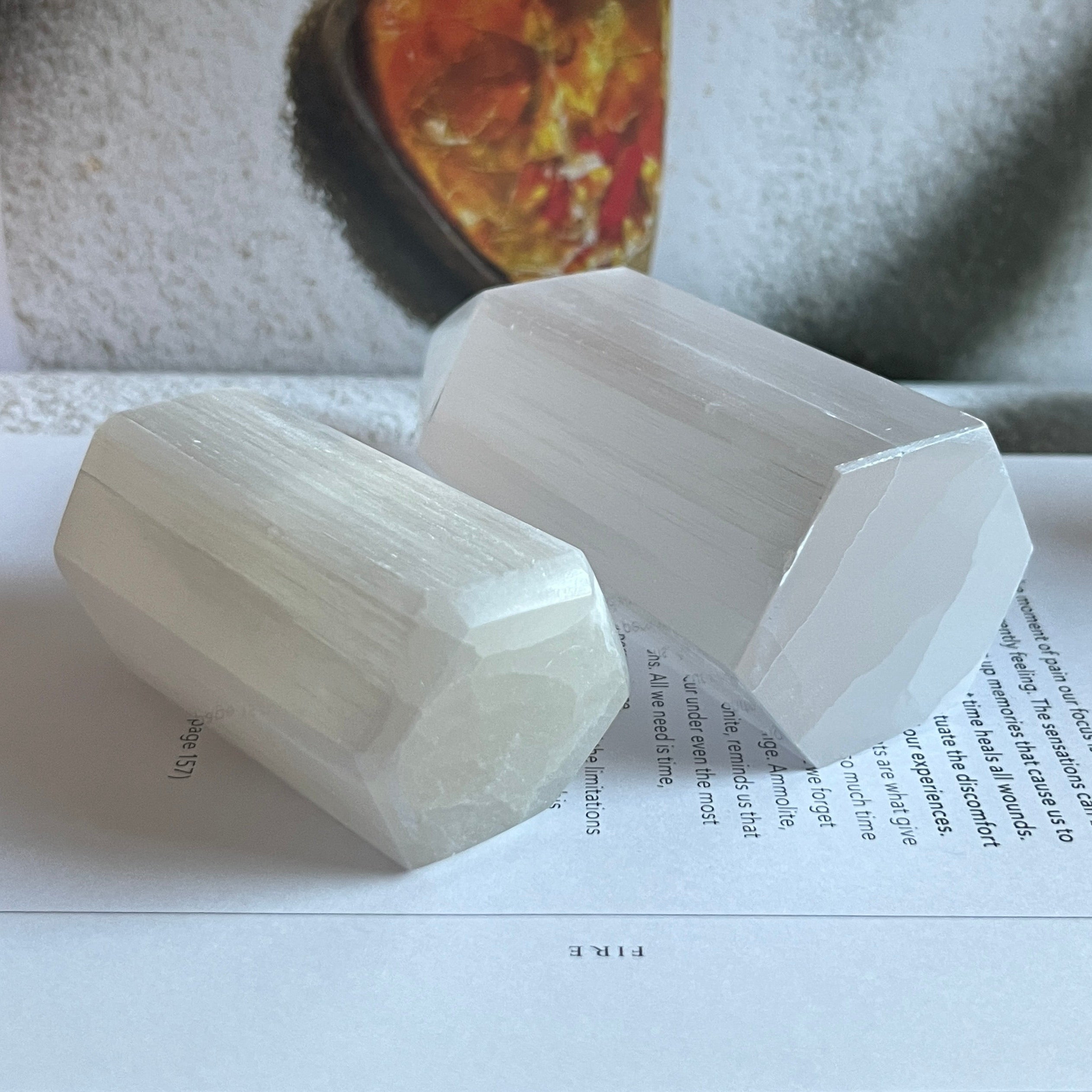 Selenite (Satin Spar) Polished Point