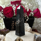 Black Tourmaline Obelisk - Energetic Protection Crystals