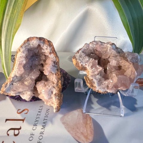 Pink Amethyst Clusters - Emotional Healing & Wisdom Crystals