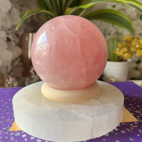 Rose Quartz Sphere - Universal & Unconditional Love