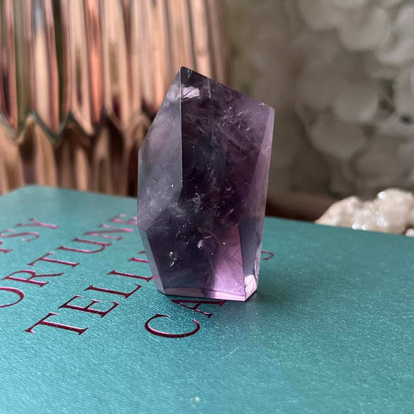 Amethyst Faceted Freeform - Spiritual Wisdom & Comfort 2- 4.4cm x 2.6cm Crystals