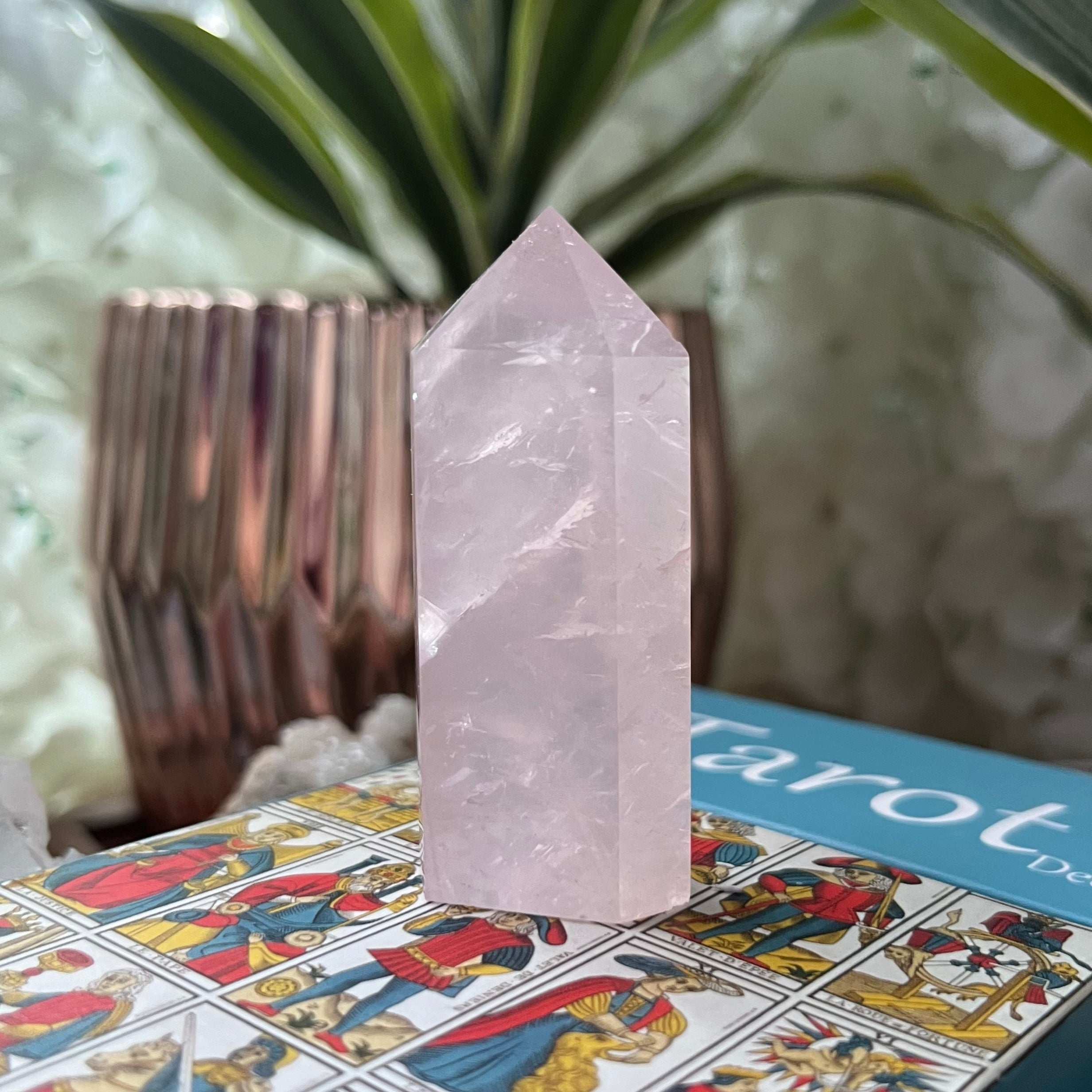Rose Quartz Point - Universal & Unconditional Love 3- 6.3cm Crystals