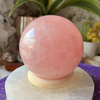 Rose Quartz Sphere - Universal & Unconditional Love Crystals
