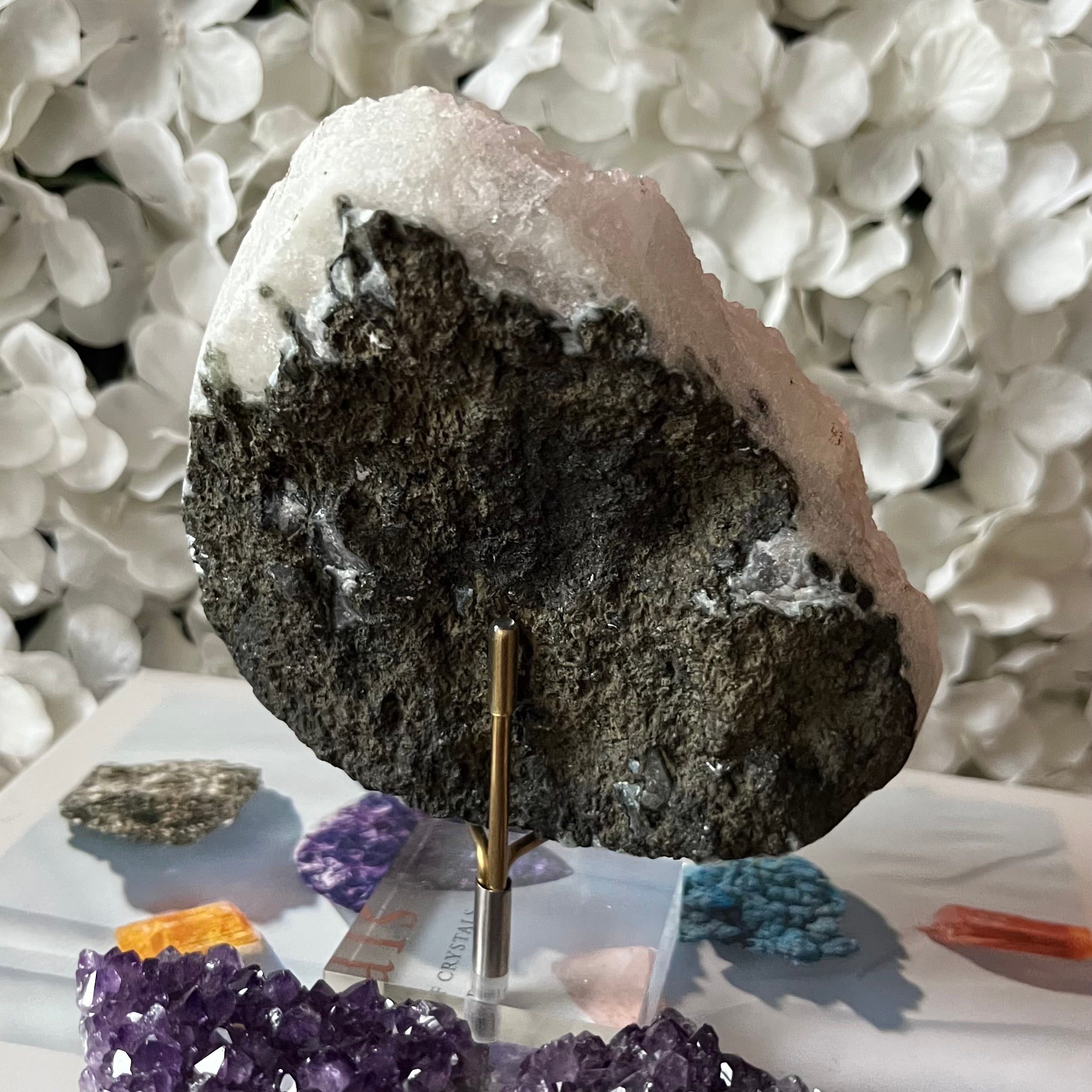 apophyllite cluster for meditation and anxiety