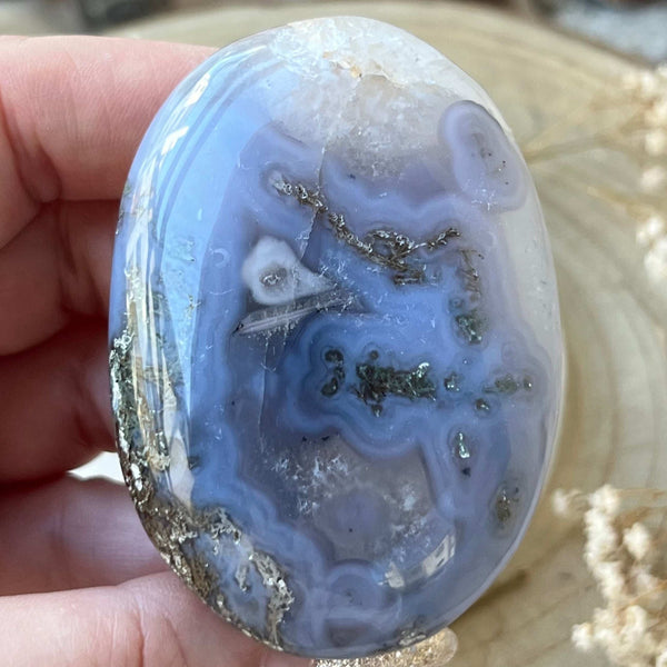 Moss Agate Palmstone Crystals