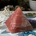 Rose Calcite Pyramid - Compassion & Empathy 2- 5.2cm x 5.9cm Crystals