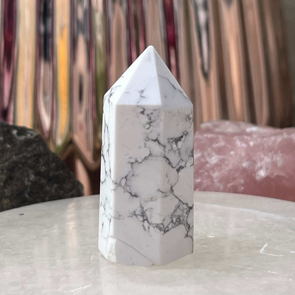 Howlite Point - Peace & Harmony 1- 4.2cm Crystals