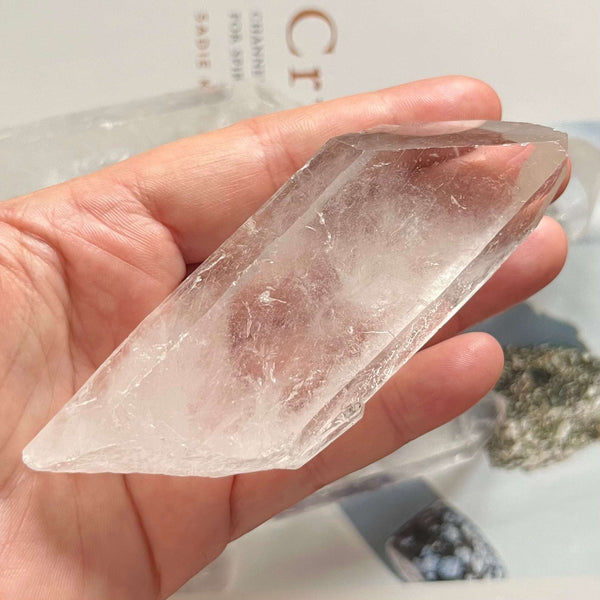 Clear Quartz (Rock Crystal) Rough Points (10cm - 12cm) - Intuition & Wisdom