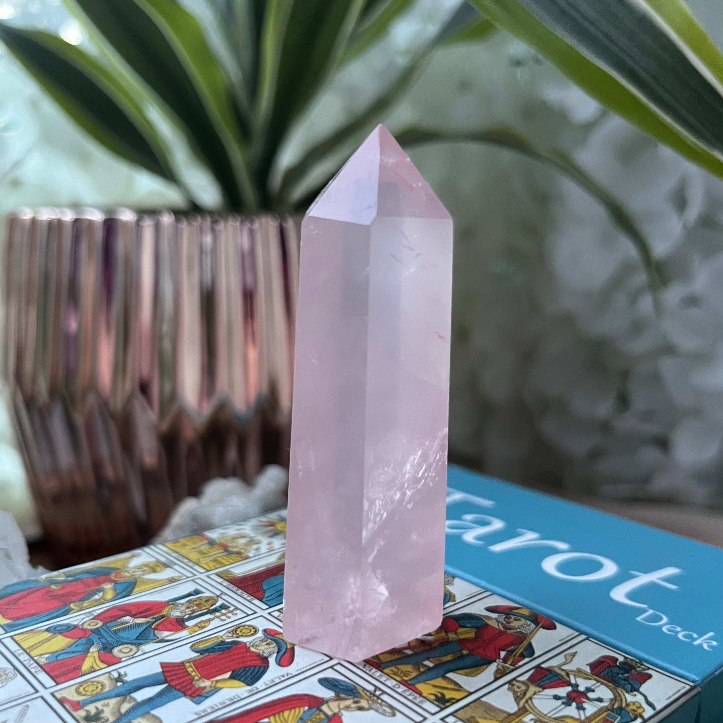 Rose Quartz Point - Universal & Unconditional Love 7- 6.8cm Crystals