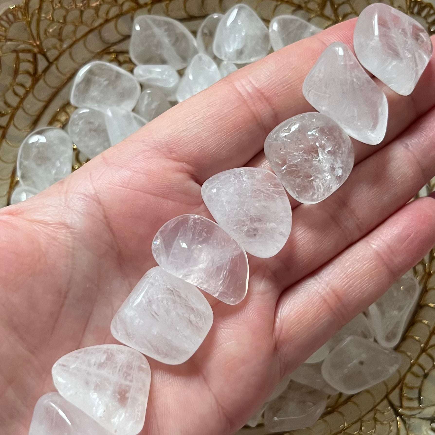 Ice Quartz Tumblestones Small Crystals