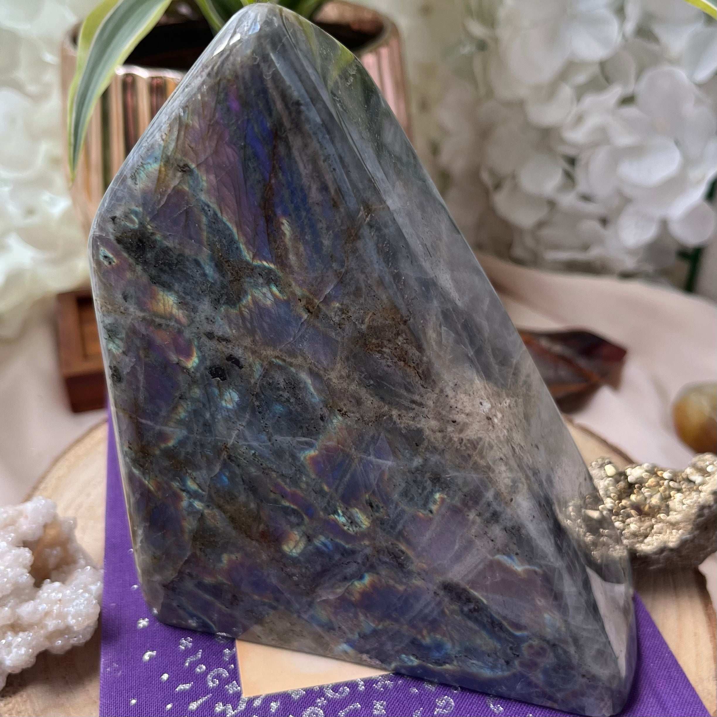 Labradorite Freeform (Purple Flash) - Magic & Clairvoyance Crystals