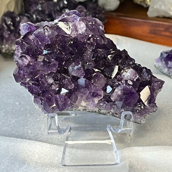 Amethyst Drusy Clusters (Uruguay) - Spirituality & Transmutation 6- 8.1cm x 5.3cm Crystals