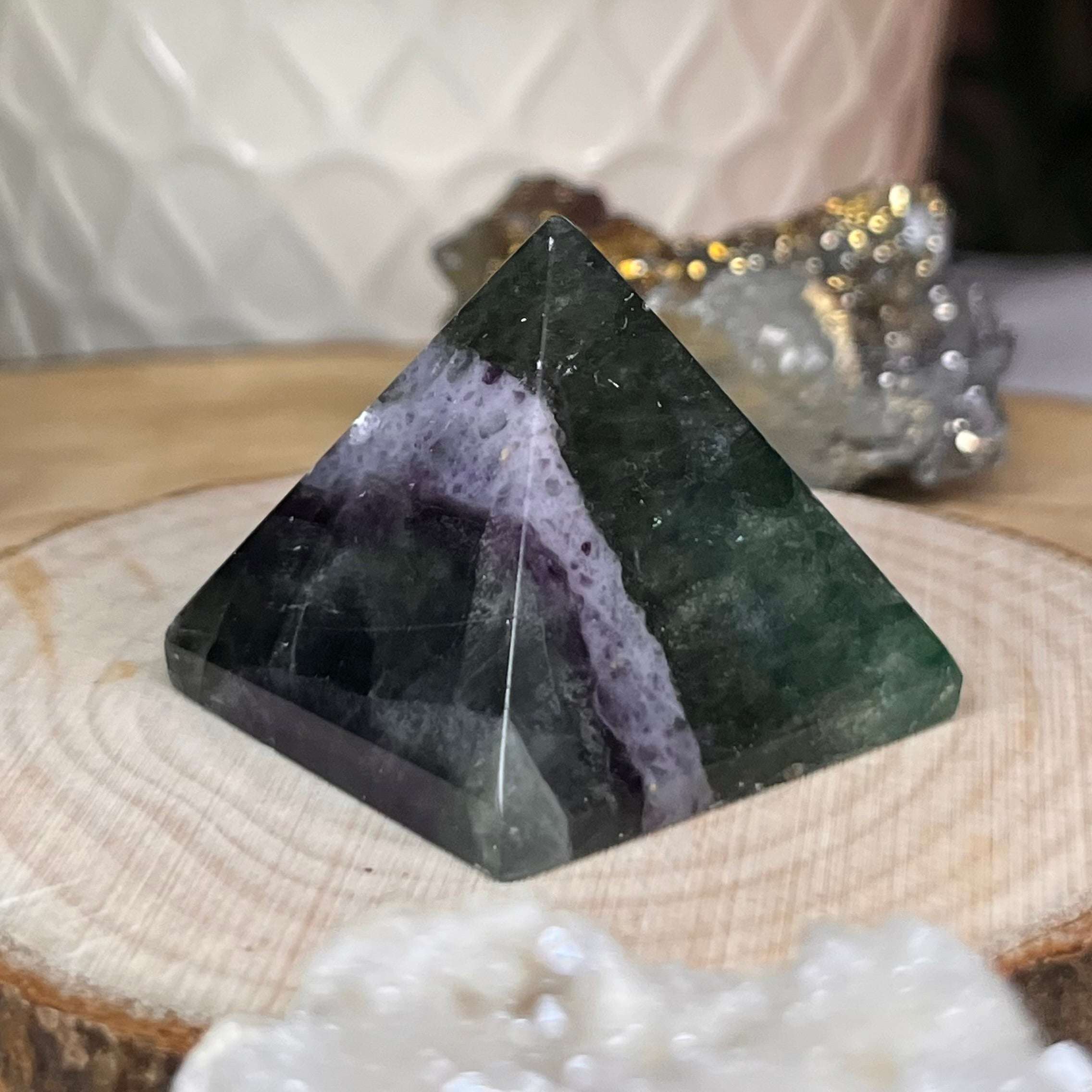 Fluorite Pyramid - Intuition & Protection Crystals