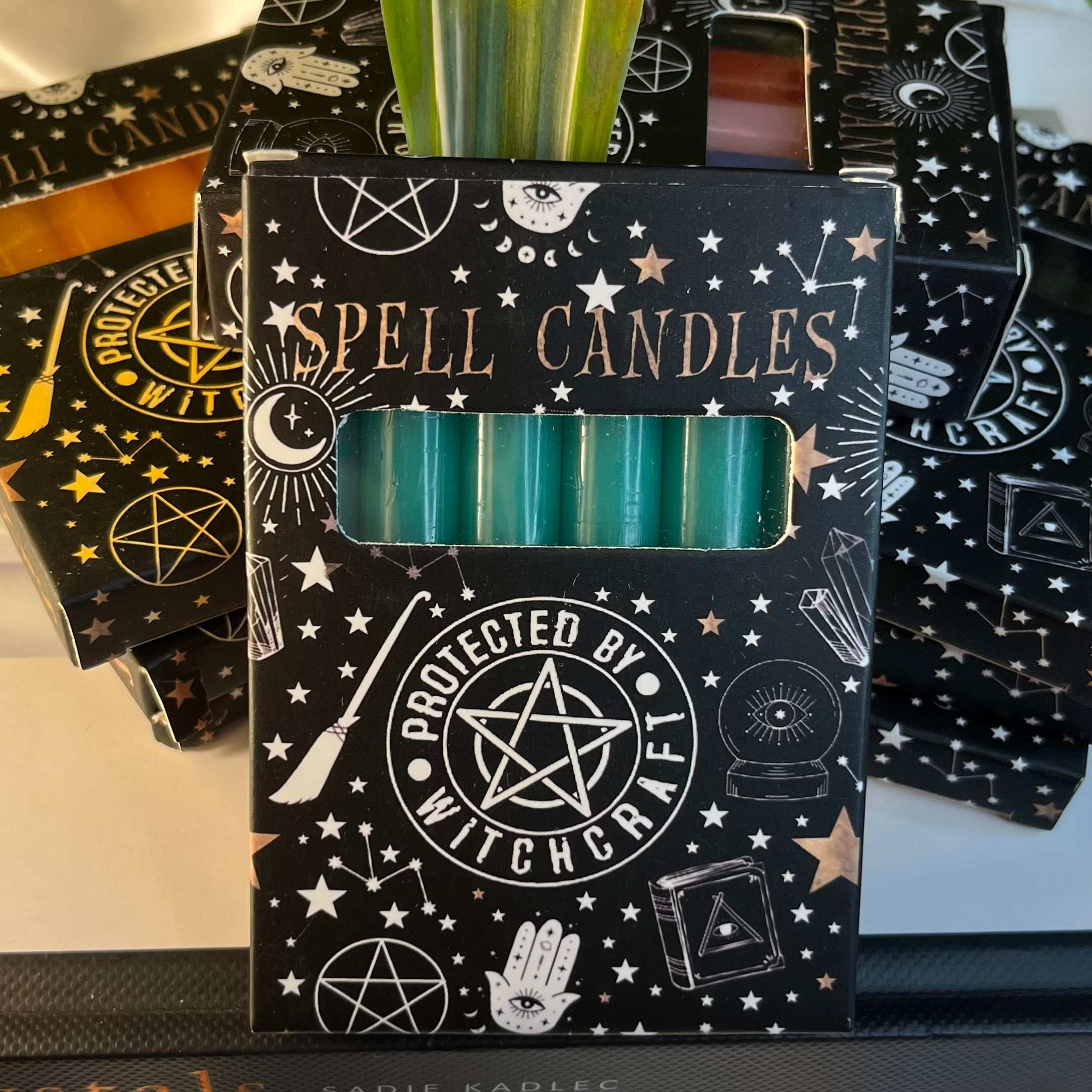 Spell Candles Green (Pack of 6) Crystals