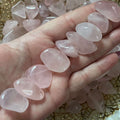 Rose Quartz Tumblestones (Grade A) - Universal & Unconditional Love Small Crystals